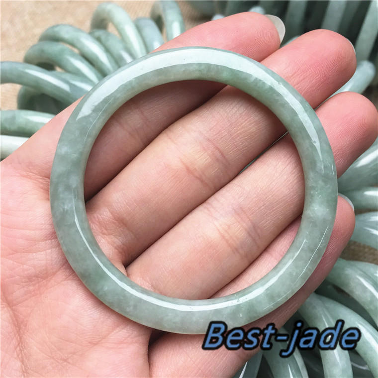 Certificated SMALL Size Natural Grade A Jade Bangle KID Bracelet Baby Handmade Children Boy Girl trottie Chain Green Burma Jadeite 1.63in