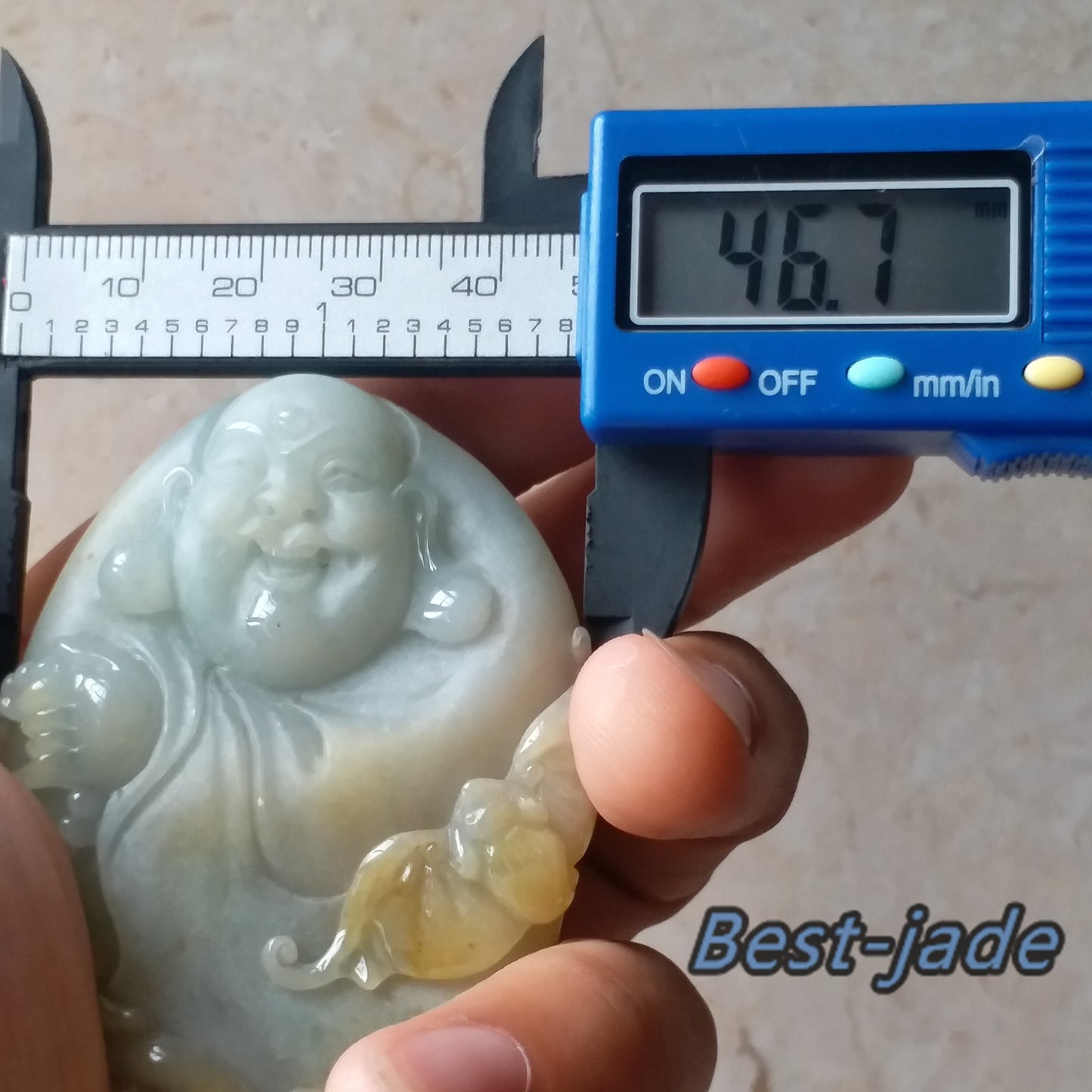 Big Natural Yellow Buddha Joss Dull polishing JADE Hand craved Grade AJadeite Lady pendant necklace BEADS Anhnger Gemstone Hanging
