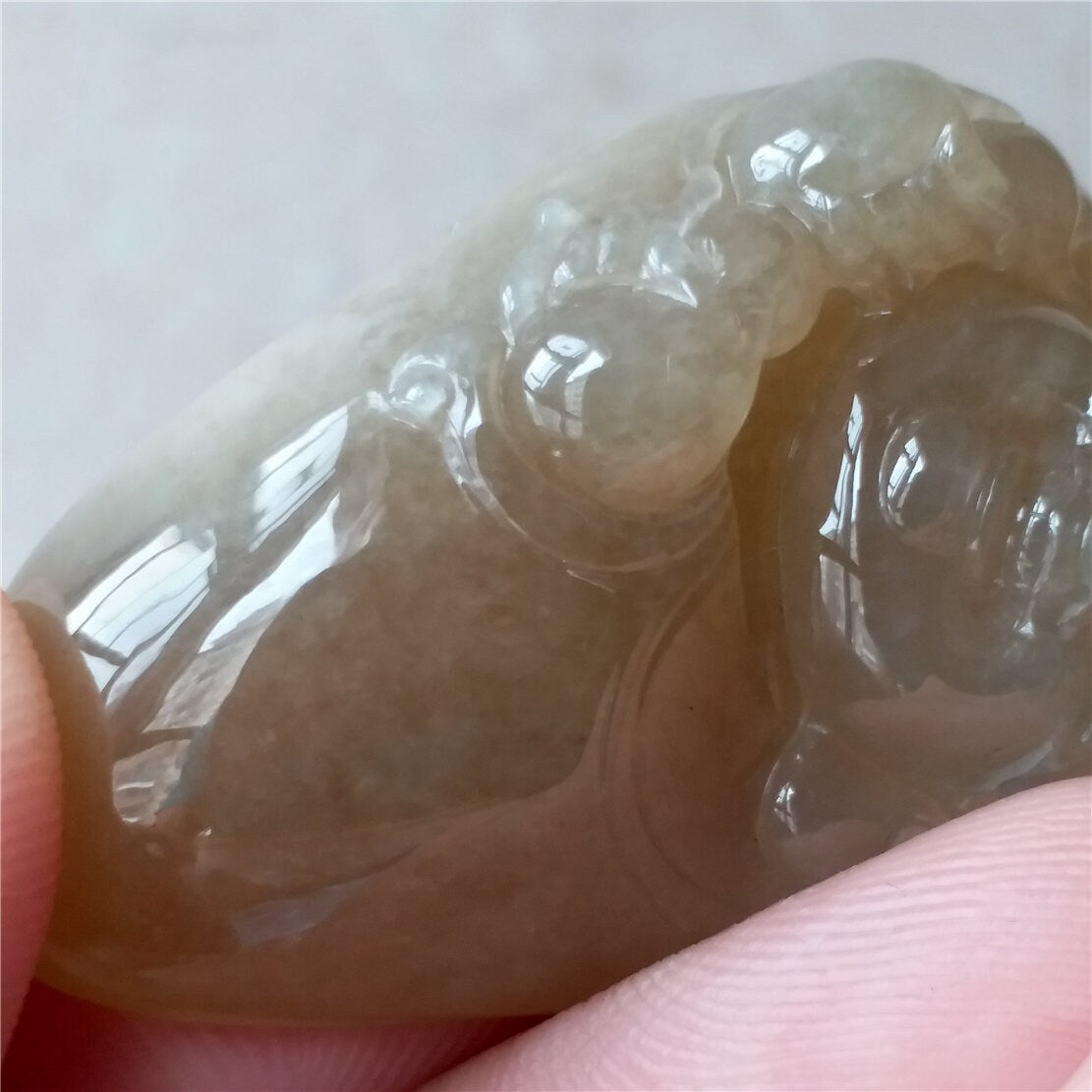 Grade A jade Buddha Yellow Ice Glass jade pendant Natural Green Jadeite BEADS Necklace Pendant Gemstone Type A stone A