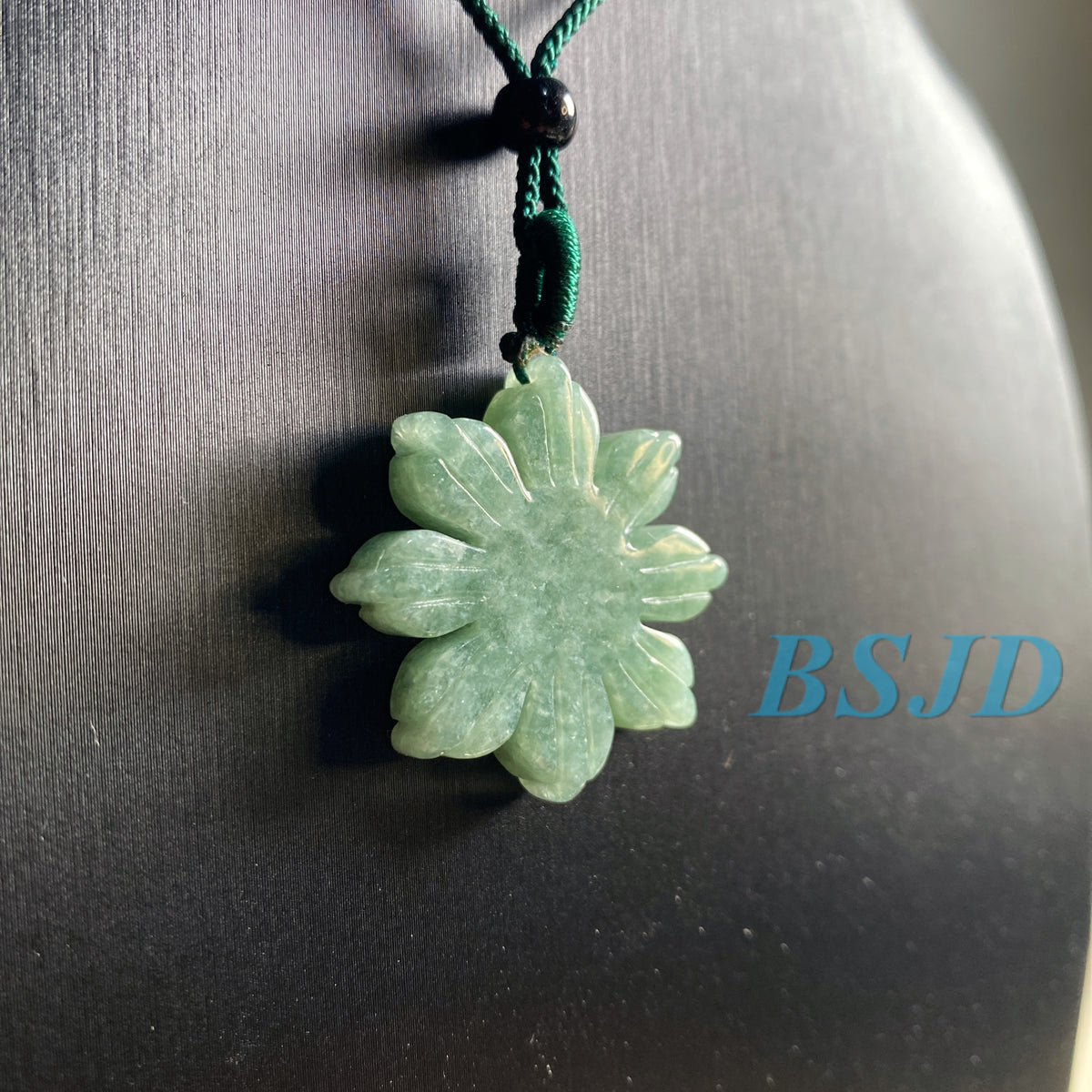 Grade A Jade Burma Jadeit Mann Herren Anhänger Blume Sonne Halskette Jade Geschenk