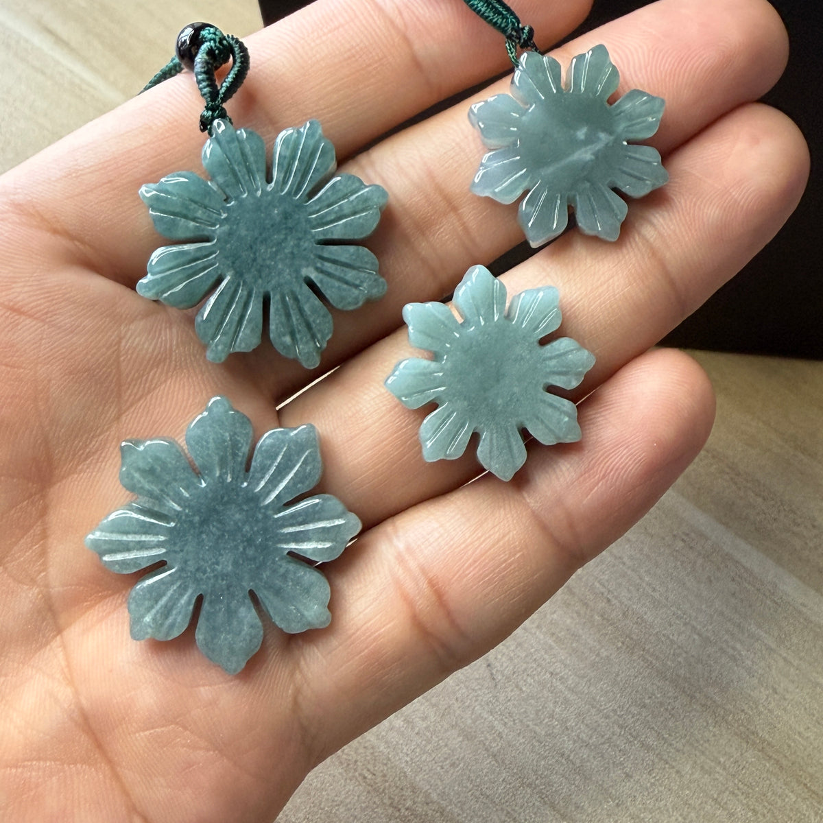 Grade A Jade Burma Jadeit Mann Herren Anhänger Blume Sonne Halskette Jade Geschenk