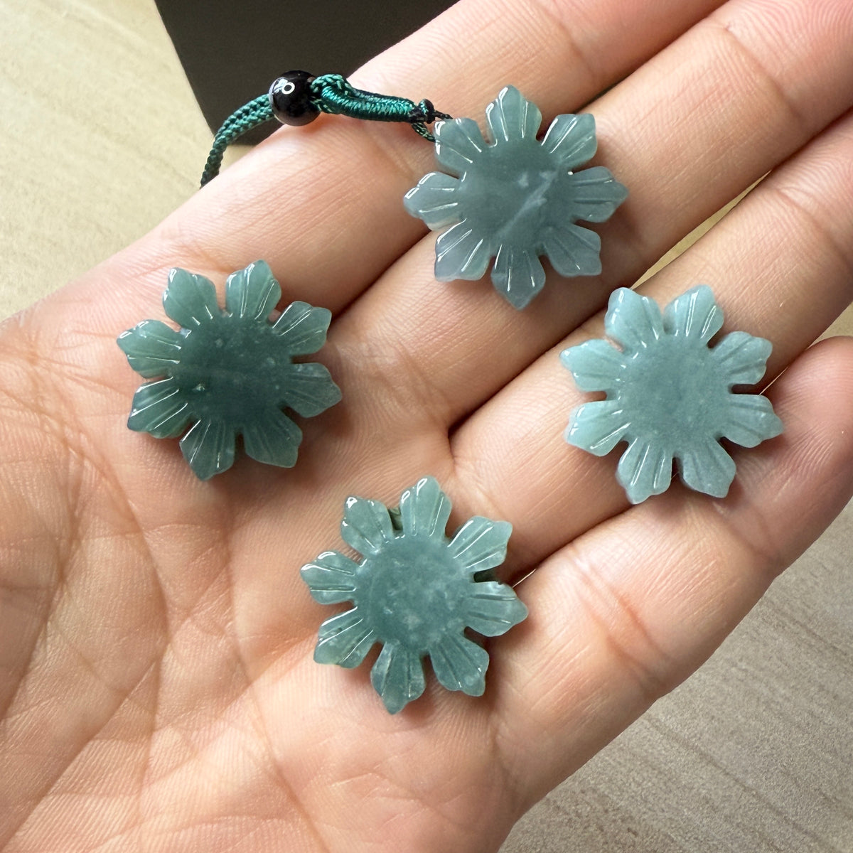 Grade A Jade Burma Jadeit Mann Herren Anhänger Blume Sonne Halskette Jade Geschenk