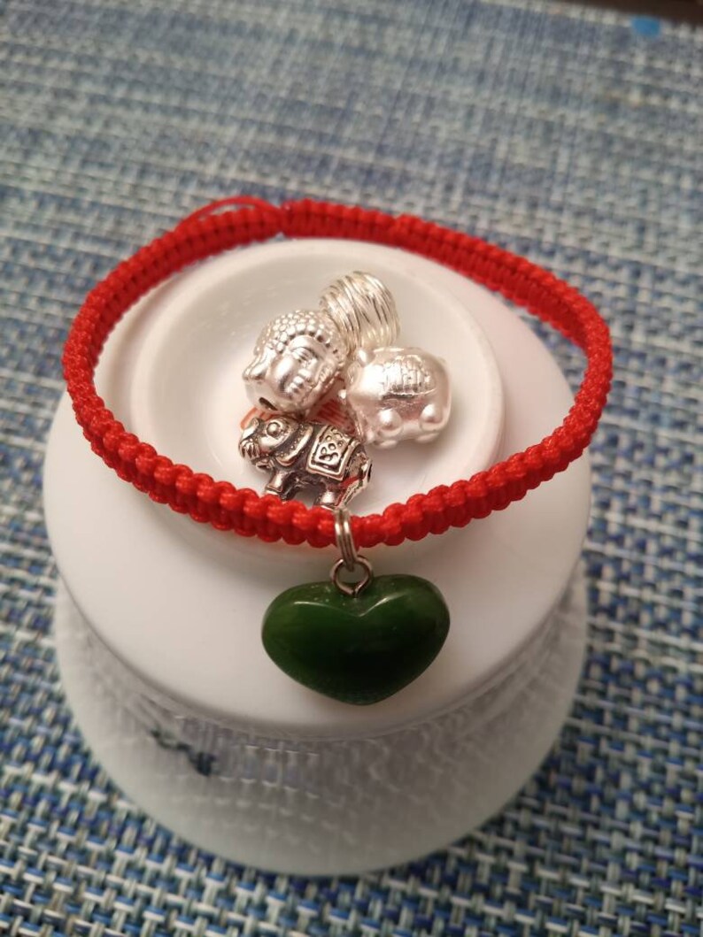 Sterling Silver Buddha/Elephant/Pig/Wire Ball Lucky Chinese Red String Bracelet