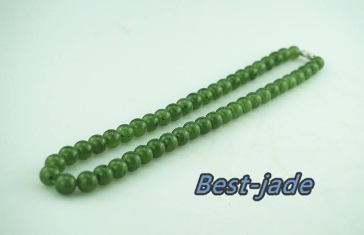 Certificated Top Grade Apple Gemstone POUNAMU Nephrite Bead size 9mm necklace New Zealand Jade Maori style Pulsera Beads