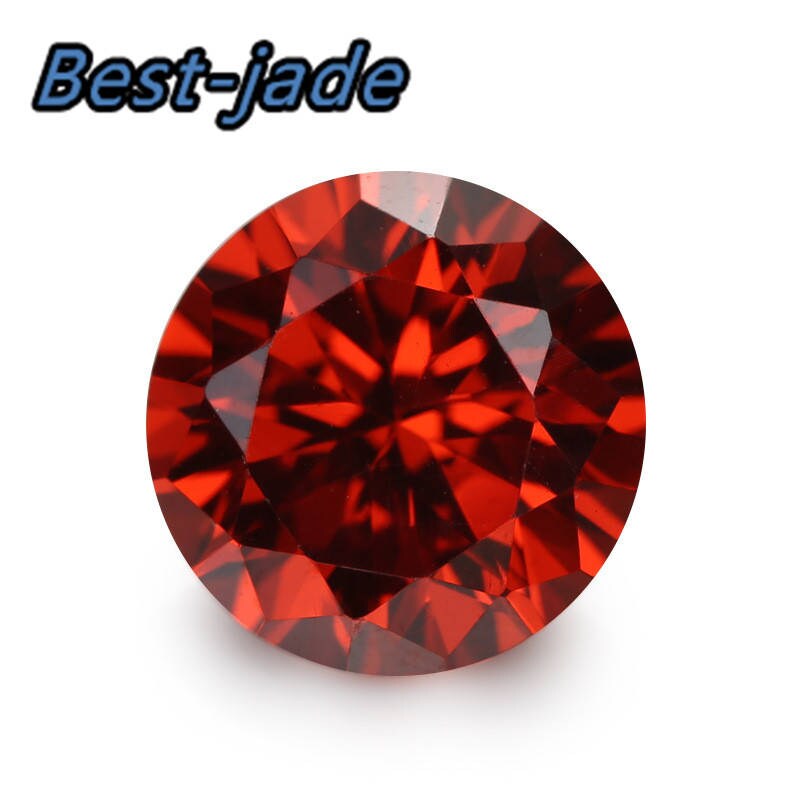 15PCS 1CT 6.5*6.5MM Zircon Natural Garnet Faceted GEMSTONE Diamond Loose Round