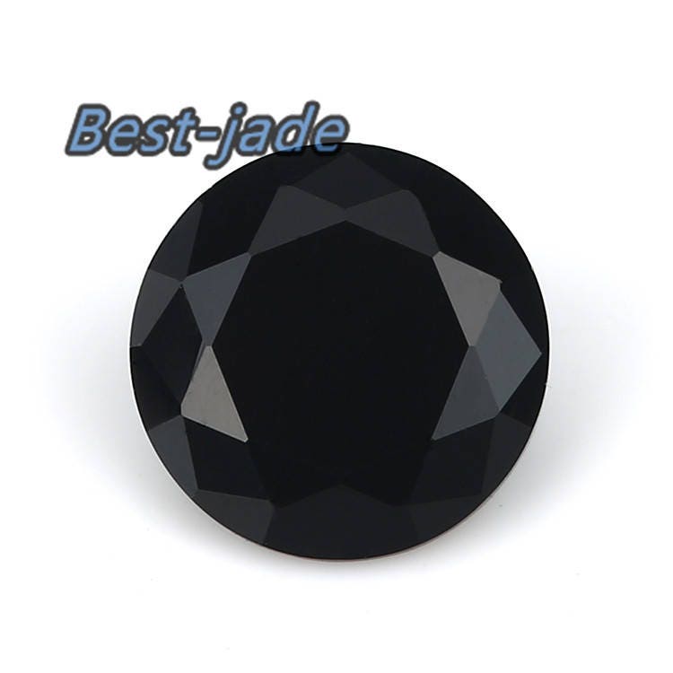 Wholesale 500PCS 0.8-10MM black Cubic Zircon Bead Birthday Gemstone Round Loose