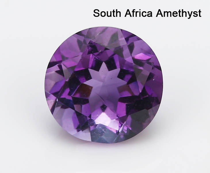 50PCS 1~8MM Grade A Violet Cubic Gemstone Round Loose  Amethyst