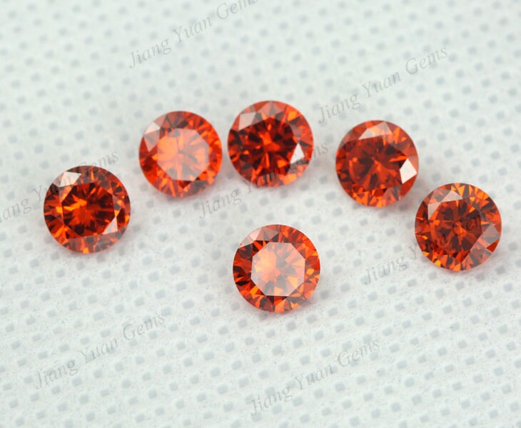 400PCS 50 PCS PER COLOR 0.8~8MM Cubic Zircon Bead Birthday Round Loose Gemstone