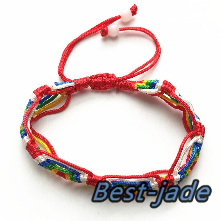 COLORFUL Hand LINE WHOLESALE Hand Woven Braided Rope hand String Cord strap chain Chinese Style