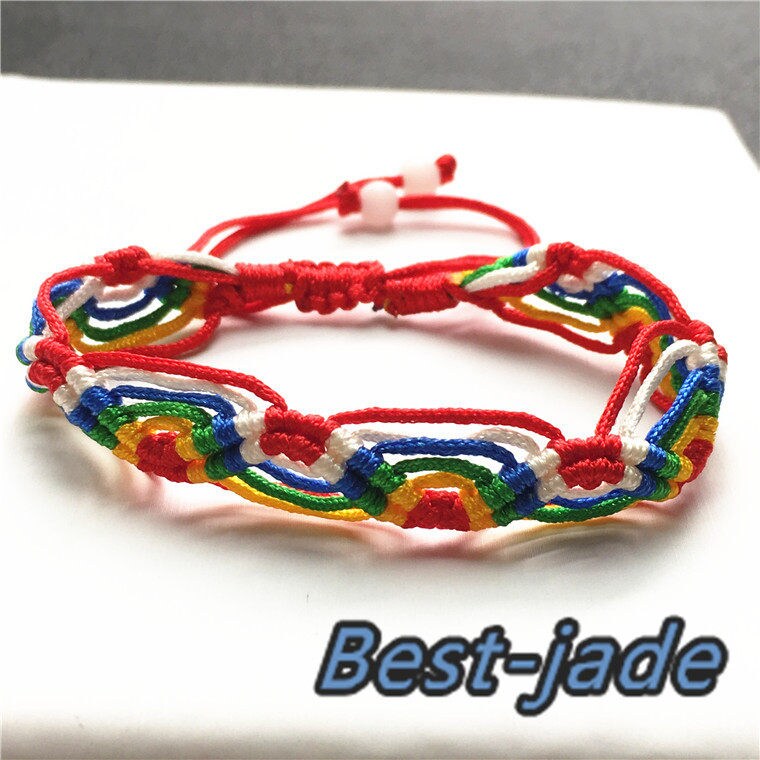 COLORFUL Hand LINE WHOLESALE Hand Woven Braided Rope hand String Cord strap chain Chinese Style