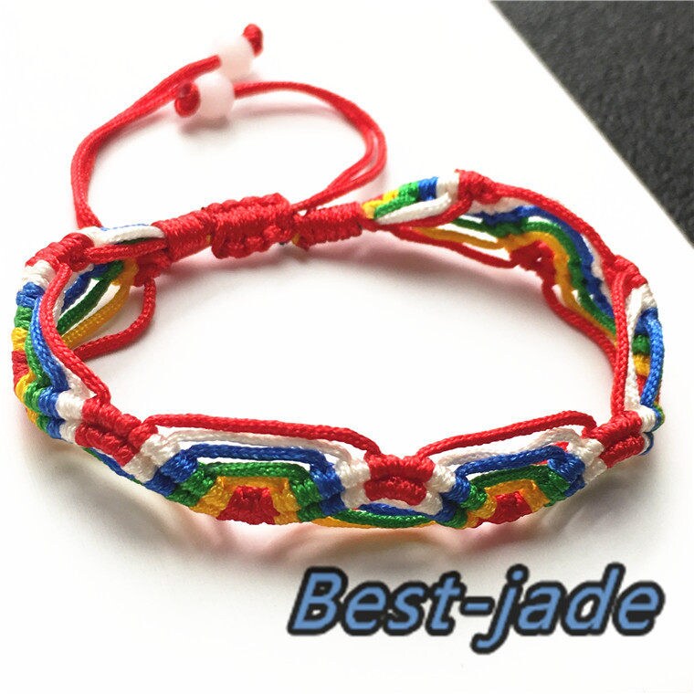 COLORFUL Hand LINE WHOLESALE Hand Woven Braided Rope hand String Cord strap chain Chinese Style