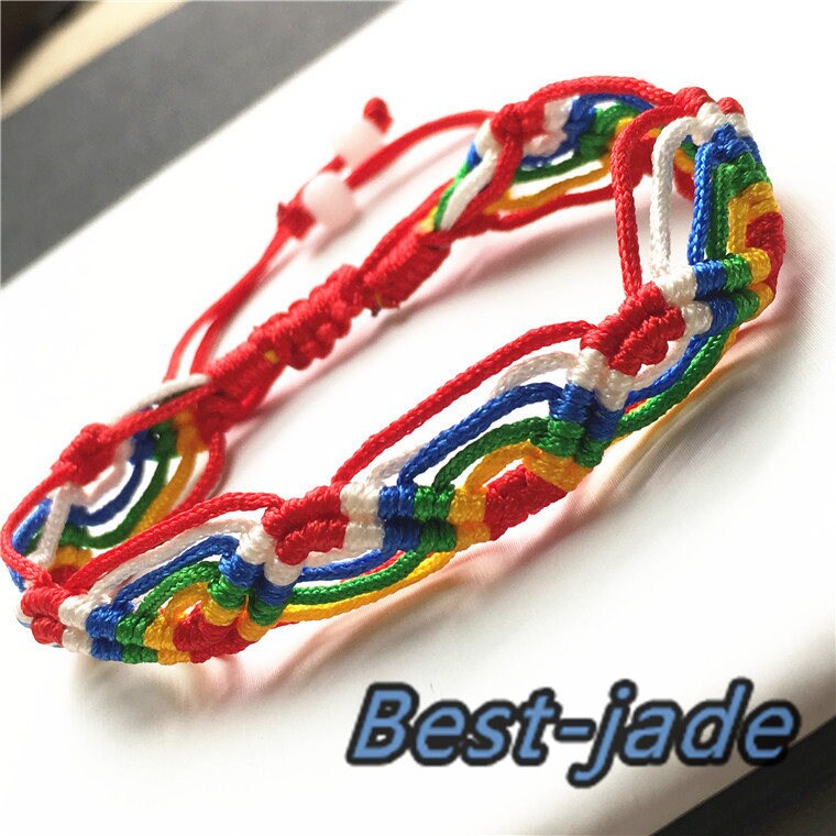 COLORFUL Hand LINE WHOLESALE Hand Woven Braided Rope hand String Cord strap chain Chinese Style