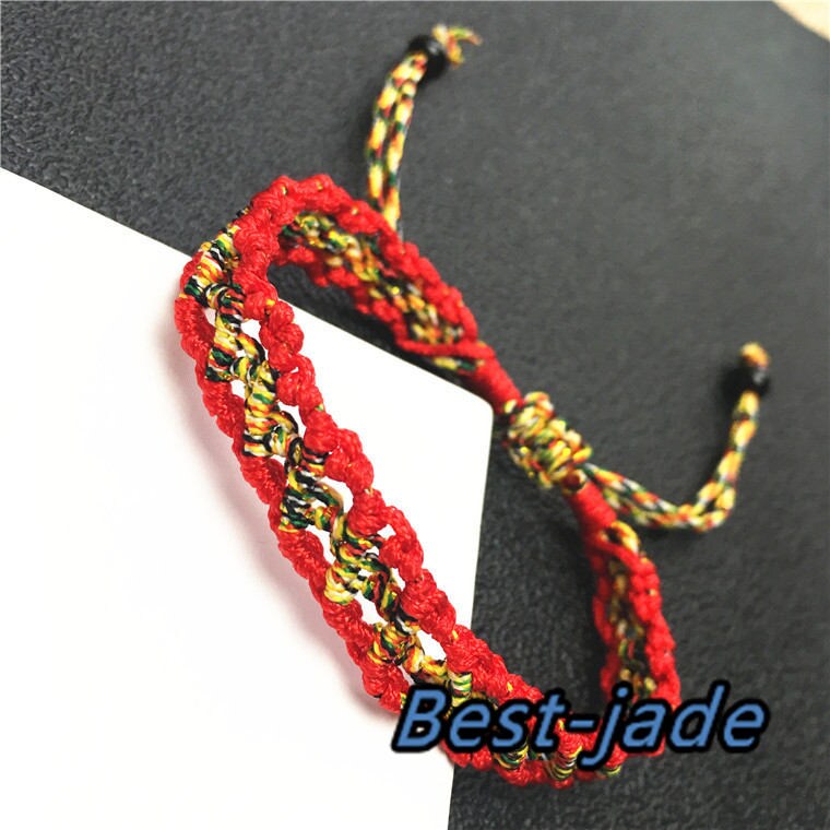 Hand LINE RED Hand Woven Braided Rope Lady hand String Cord  girl strap chain Chinese Style SMALL