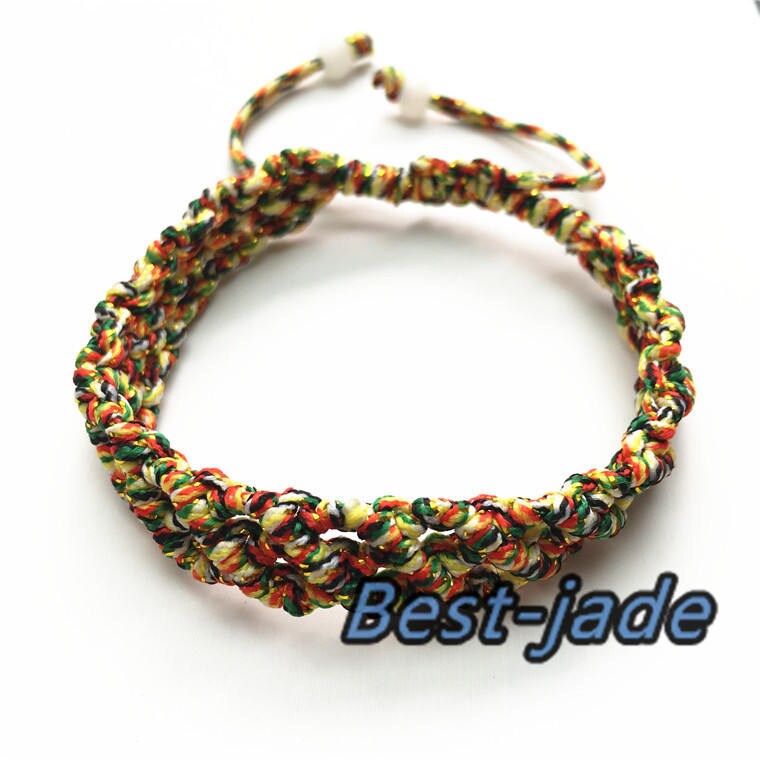 Hand LINE RED Colorful  Hand Woven Braided Rope Lady hand String Cord  girl strap chain Chinese Style