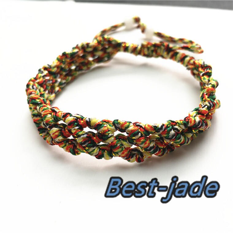 Hand LINE RED Colorful  Hand Woven Braided Rope Lady hand String Cord  girl strap chain Chinese Style