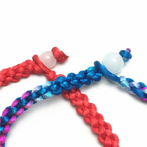 1 Pair Hand LINE  Yellow blue RED Colorful  Hand Woven Braided Rope Lady hand String Cord  girl strap boy chain Chinese Style