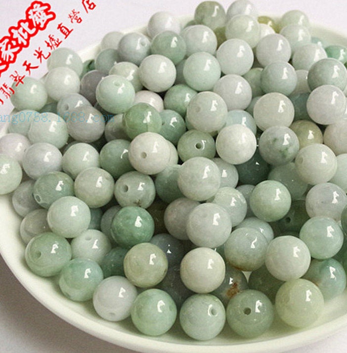 100Pcs 3mm~20mm Natural Grade A Jade Burma Jadeite Roundness Beads Ball GREEN jade DIY jewelry jade necklace ,jade earrings