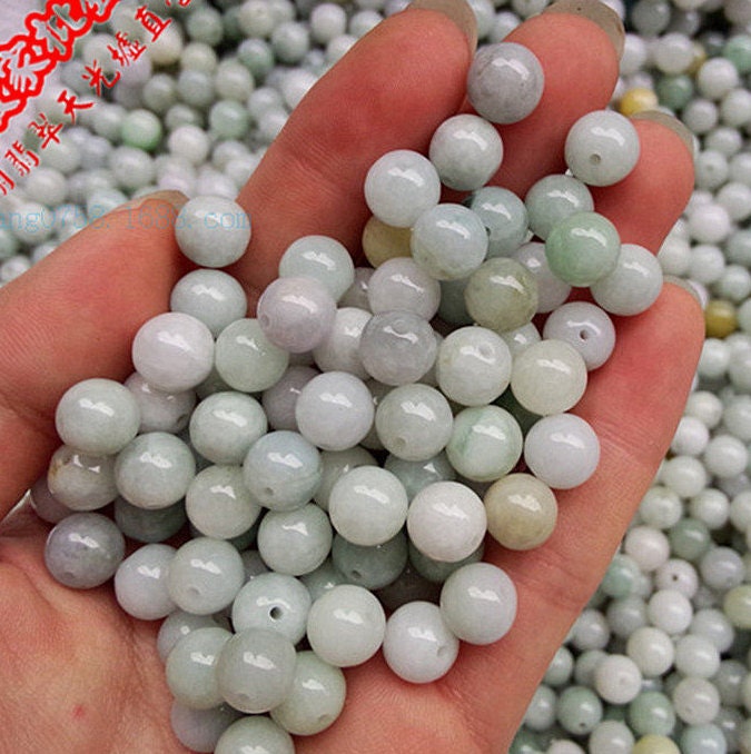 100Pcs 3mm~20mm Natural Grade A Jade Burma Jadeite Roundness Beads Ball GREEN jade DIY jewelry jade necklace ,jade earrings