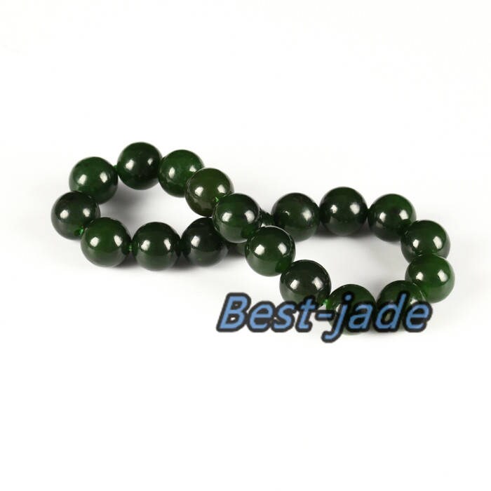 Kanadischer Jaspis Top 10mm Grade Apfelgrün Natur Nephrit Jade Perlen Armreif Armband Pounamu Maori BC Greenstone Damen Damenschmuck