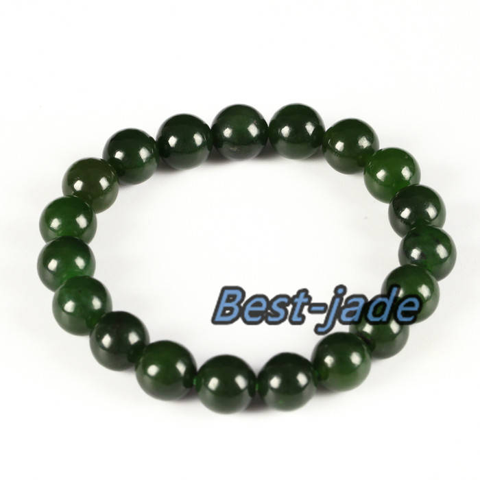 Kanadischer Jaspis Top 10mm Grade Apfelgrün Natur Nephrit Jade Perlen Armreif Armband Pounamu Maori BC Greenstone Damen Damenschmuck