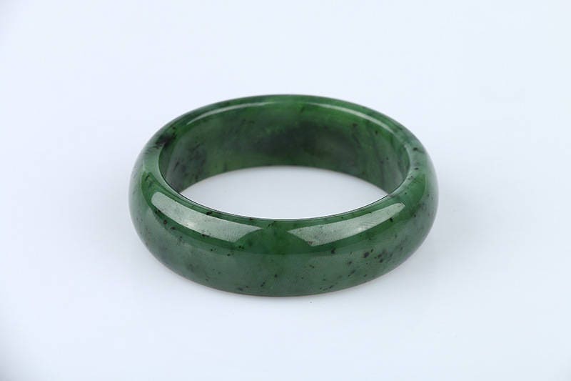 Canadian jasper 56mm Apple Green Natural Nephrite Jade Chain Hand LADY Bracelet Pounamu new zealand jade neuseeland Greenstone Nephrite