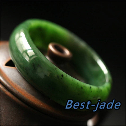 Canadian jasper 62mm Apple Green Natural Nephrite Jade Chain Hand LADY Bracelet Pounamu new zealand jade neuseeland schmuck bc jadeware