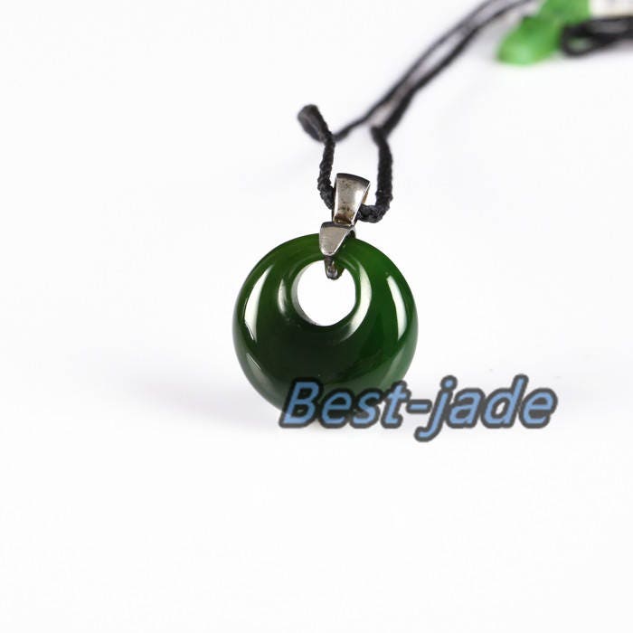 Apple Green Hei Toki Pendant Necklace NZ  NEW ZEALAND Maori Style Greenstone Nephrite jade Pounamu With black string Bc jasper Canadian jade