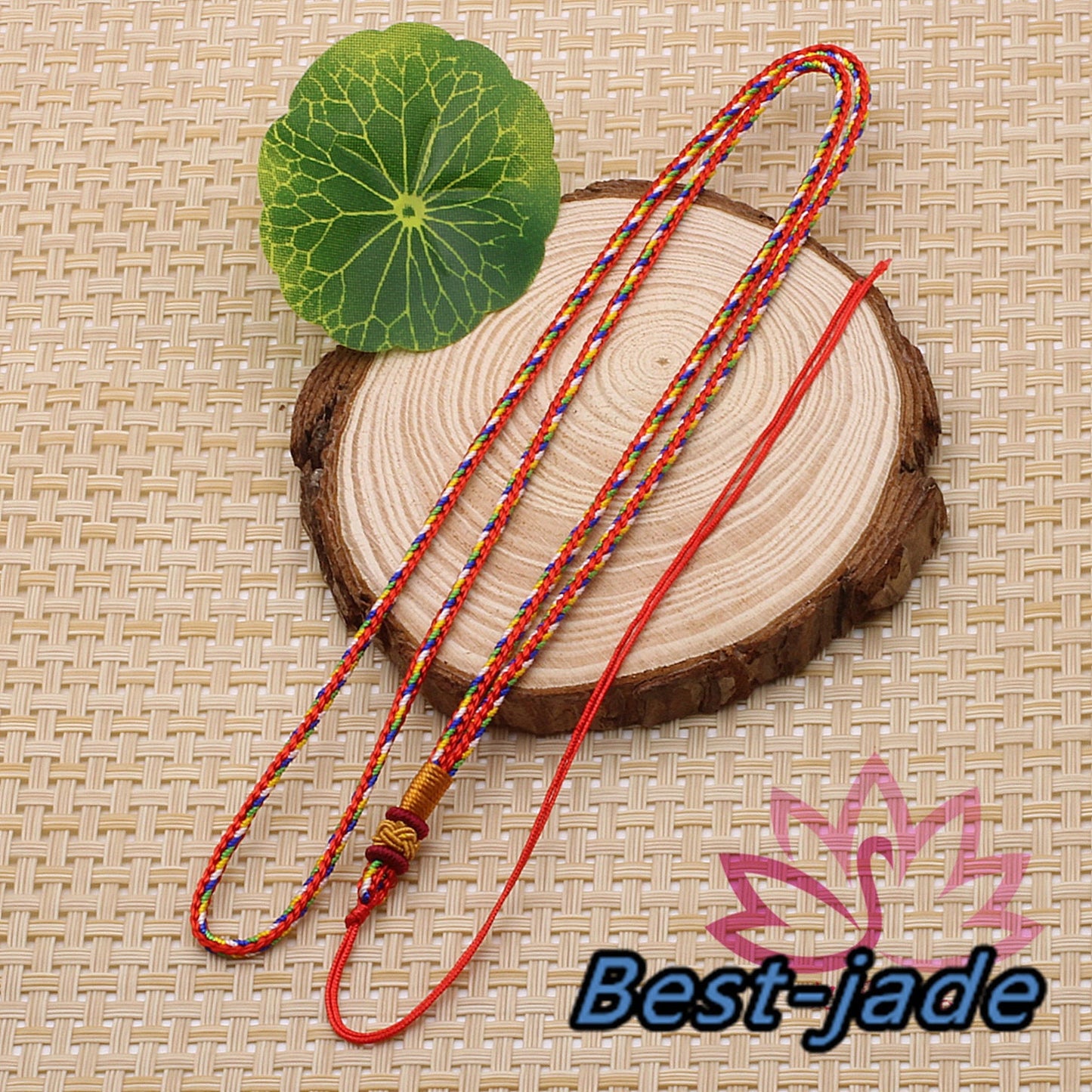 RED Luck Necklace Hand Woven Braided Rope Lady hand String Cord  girl strap boy chain Chinese Style collier Halskette f.