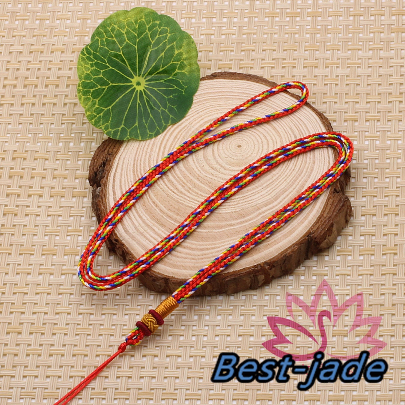 RED Luck Necklace Hand Woven Braided Rope Lady hand String Cord  girl strap boy chain Chinese Style collier Halskette f.