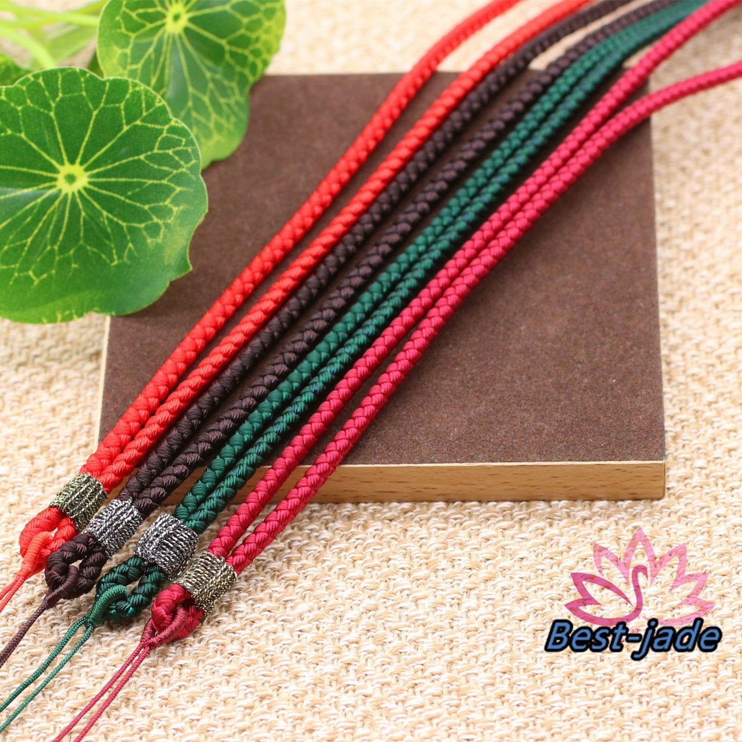 RED Luck Necklace Hand Woven Braided Rope Lady hand String Cord  girl strap boy chain Chinese Style collier Halskette f.