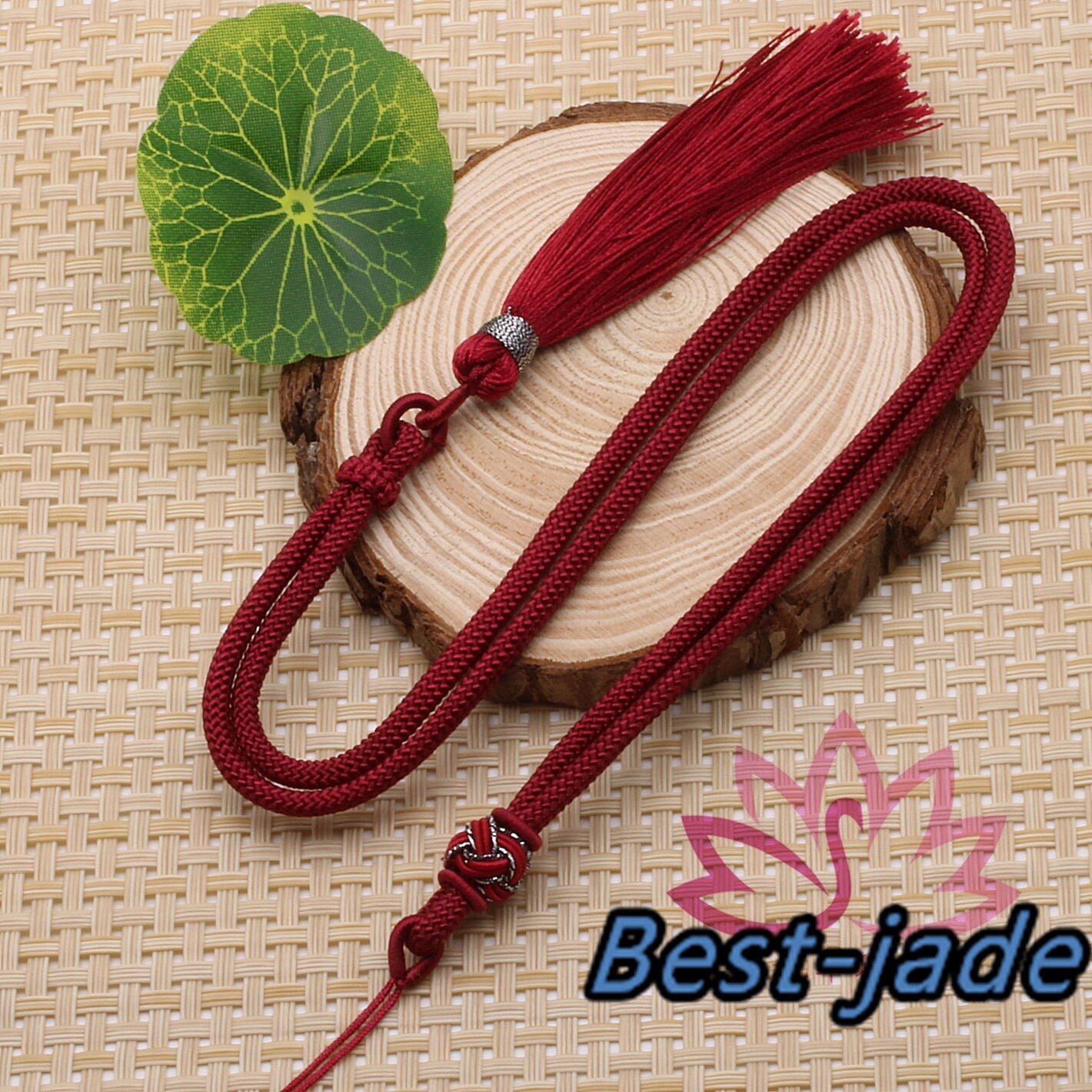 RED Luck Necklace Hand Woven Braided Rope Lady hand String Cord  girl strap boy chain Chinese Style collier Halskette f.