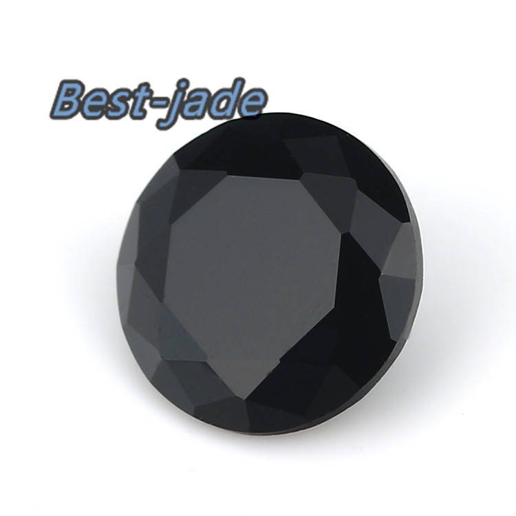 Wholesale 500PCS 0.8-10MM black Cubic Zircon Bead Birthday Gemstone Round Loose