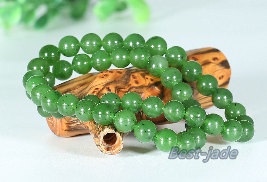 Canadian jasper High quality A Grade Bead size 9*9mm necklace New Zealand Jade Maori style Pulsera Ball Beads POUNAMU Nephrite Greenstone BC