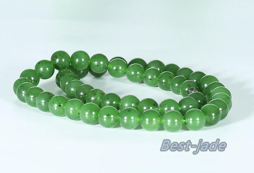 Canadian jasper High quality A Grade Bead size 9*9mm necklace New Zealand Jade Maori style Pulsera Ball Beads POUNAMU Nephrite Greenstone BC