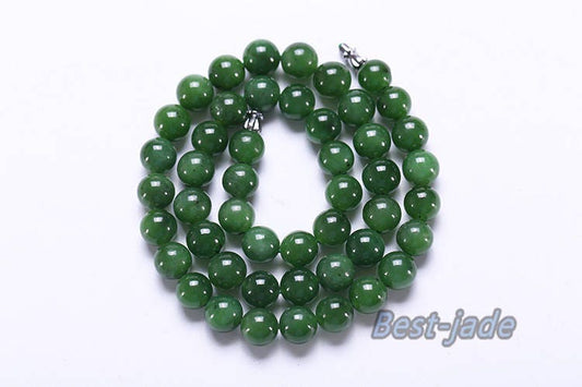 Certificated A Grade Bead size 10*10mm necklace New Zealand Jade Maori style Pulsera Ball Beads POUNAMU Nephrite Greenstone Canadian jasper