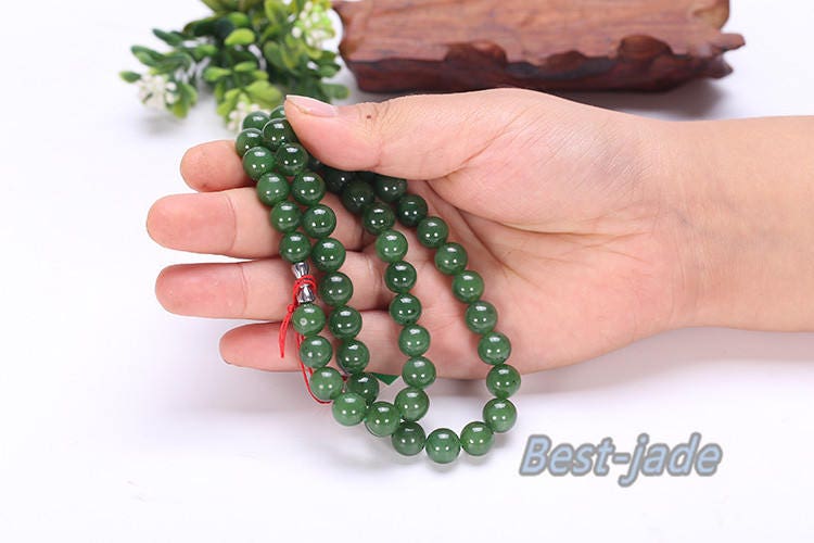 Certificated A Grade Bead size 10*10mm necklace New Zealand Jade Maori style Pulsera Ball Beads POUNAMU Nephrite Greenstone Canadian jasper