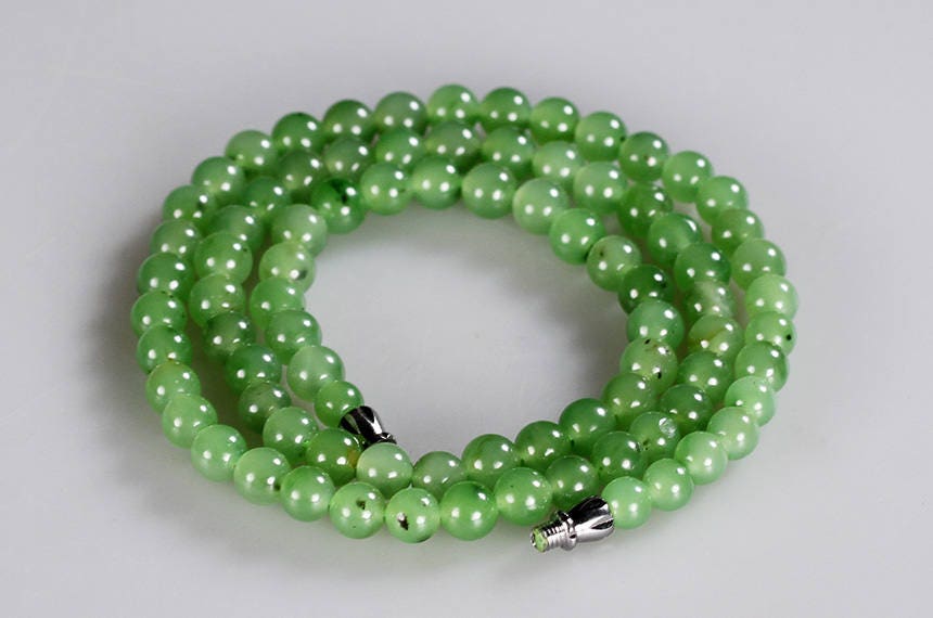 Certificated A Grade Bead size 6*6mm necklace New Zealand Jade Maori style Pulsera Beads POUNAMU Nephrite Greenstone BC Canadian jasper