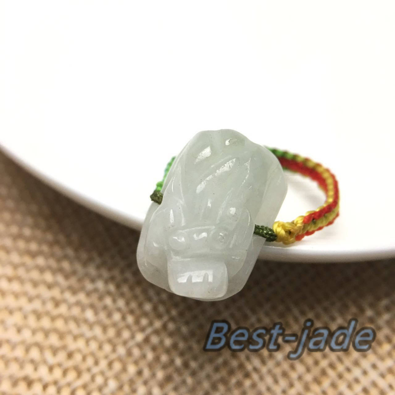 Pixiu Dragon Ring Grade A jade Natural Burma Jadeite green Jade bead  Green gemstone Burma Lady Rings