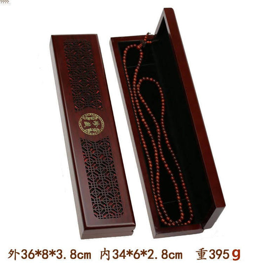 Solid wood Handmade Decorative Jewelry Box Keepsake Storage Necklace Gift Box Chinese style necklace pendant gemstone case