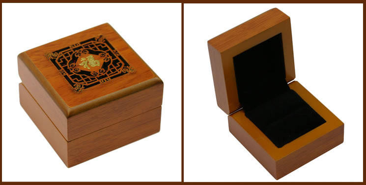 Solid wood Handmade Decorative Jewelry Box Keepsake Storage ring  ear stud Gift Box Chinese style square shape