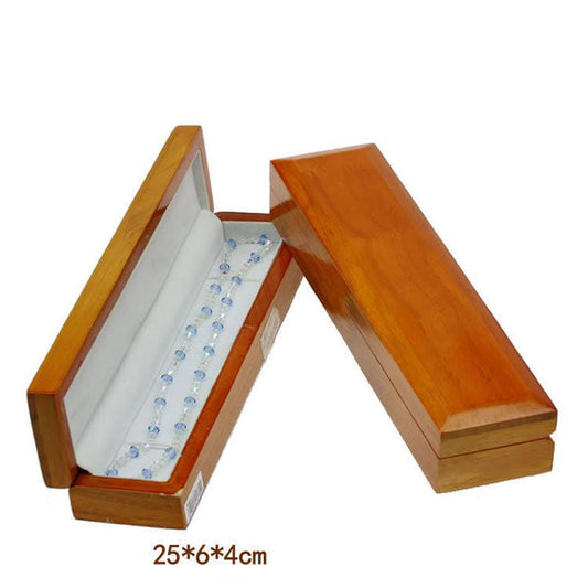 Solid wood Handmade Decorative Jewelry Box Keepsake Storage Necklace Gift Box Chinese style Rectangle wooden boxes