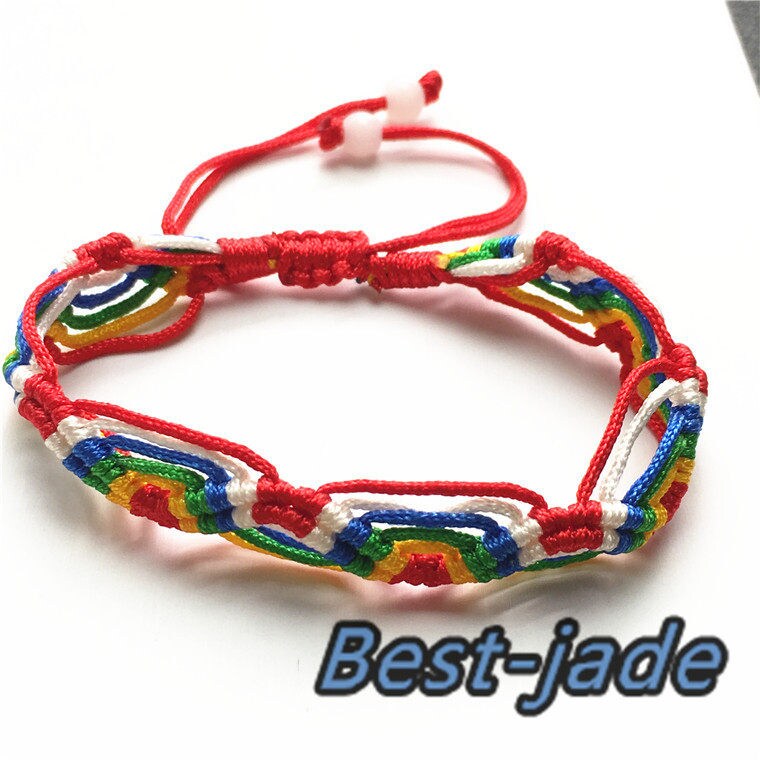 COLORFUL Hand LINE WHOLESALE Hand Woven Braided Rope hand String Cord strap chain Chinese Style