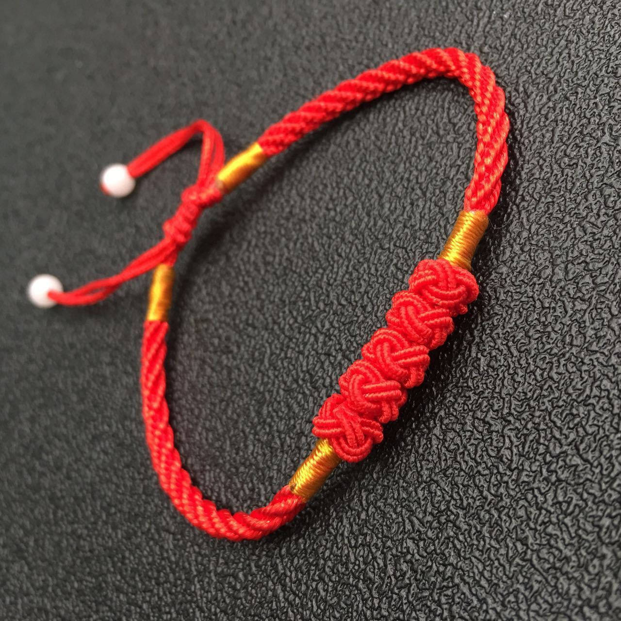 1 Pairs Hand LINE RED Colorful  Hand Woven Braided Rope Lady hand String Cord  girl strap boy chain Chinese Style