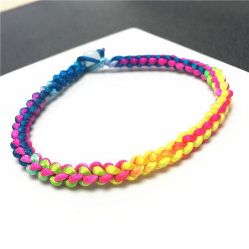 1 Pair Hand LINE  Yellow blue RED Colorful  Hand Woven Braided Rope Lady hand String Cord  girl strap boy chain Chinese Style