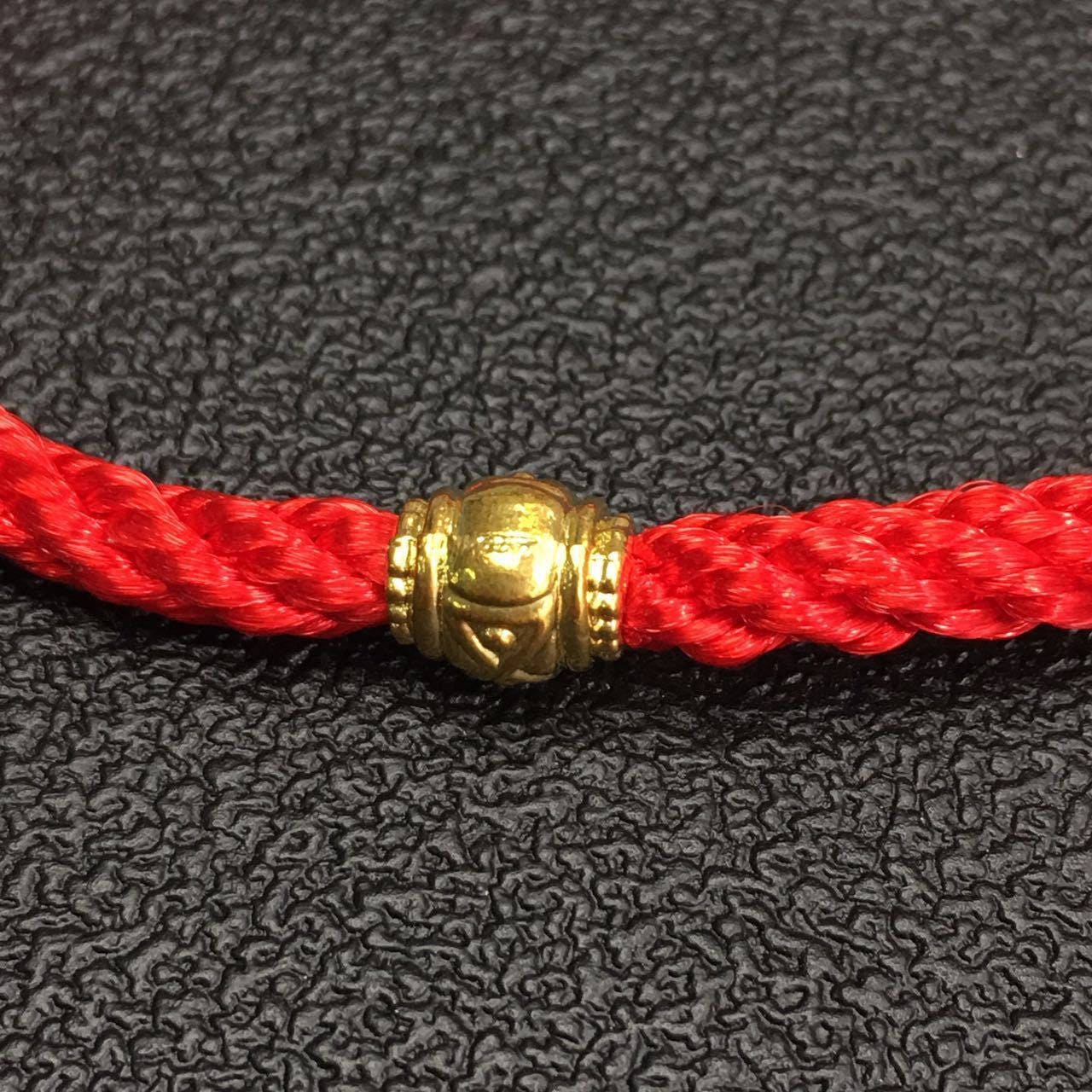 1 Pairs Hand LINE Golden bead RED Colorful  Hand Woven Braided Rope Lady hand String Cord  girl strap boy chain Chinese Style