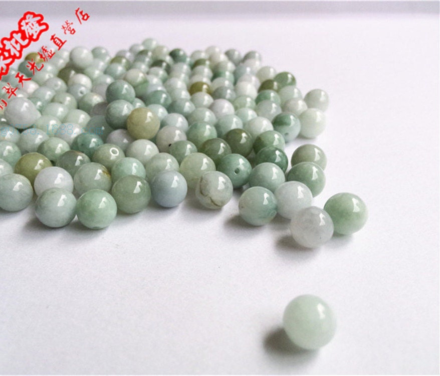 100Pcs 3mm~20mm Natural Grade A Jade Burma Jadeite Roundness Beads Ball GREEN jade DIY jewelry jade necklace ,jade earrings