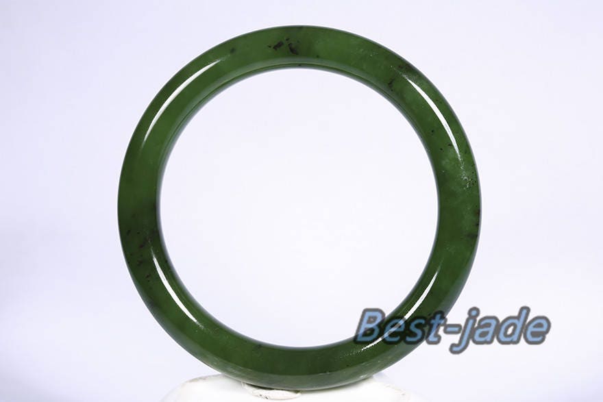 Kanadischer Jaspis 58mm Apfelgrün Natur Nephrit Jade Kette Hand LADY Armband Pounamu Maori BC Jade Neuseeland Schmuck Armreif Kette