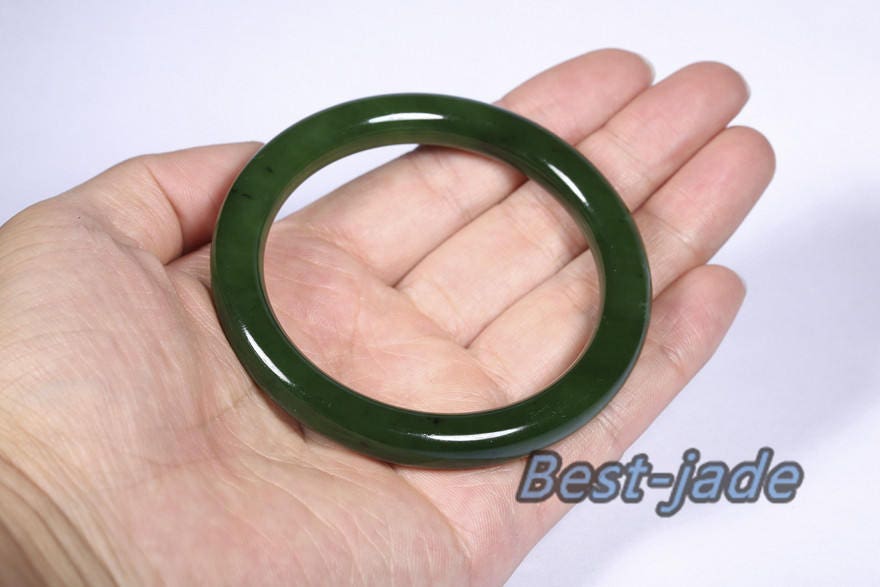 Kanadischer Jaspis 58mm Apfelgrün Natur Nephrit Jade Kette Hand LADY Armband Pounamu Maori BC Jade Neuseeland Schmuck Armreif Kette