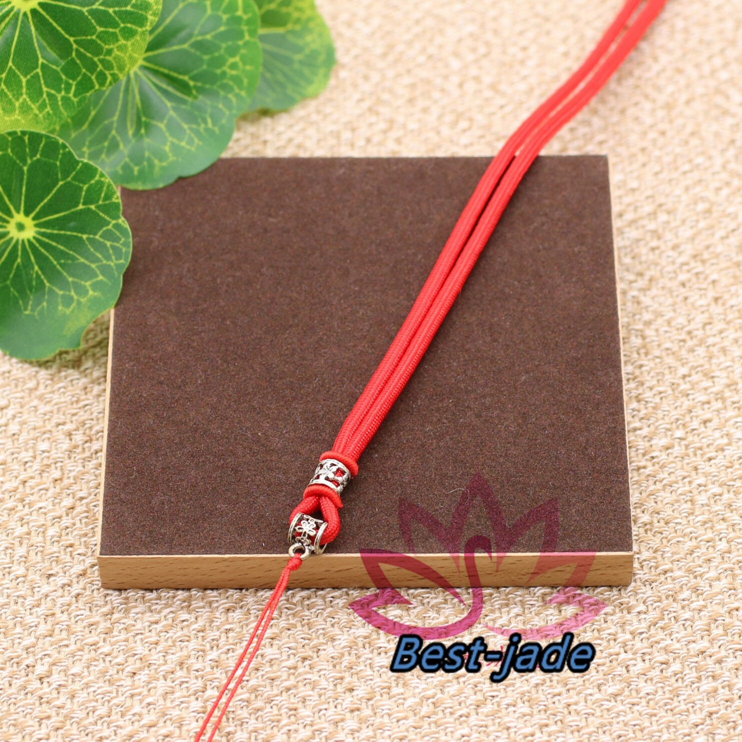 Tibetan Silver RED Luck Necklace Hand Woven Braided Rope Lady hand String Cord  girl strap boy chain Chinese Style collier Halskette f.