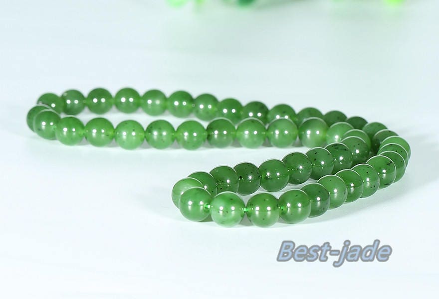 Canadian jasper High quality A Grade Bead size 9*9mm necklace New Zealand Jade Maori style Pulsera Ball Beads POUNAMU Nephrite Greenstone BC